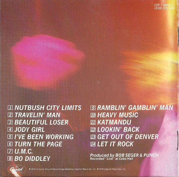 Bob Seger And The Silver Bullet Band - 'Live' Bullet (CD)