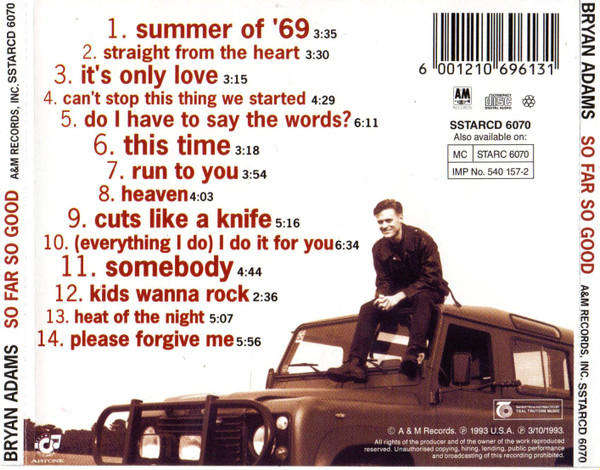 Bryan Adams - So Far So Good (CD)