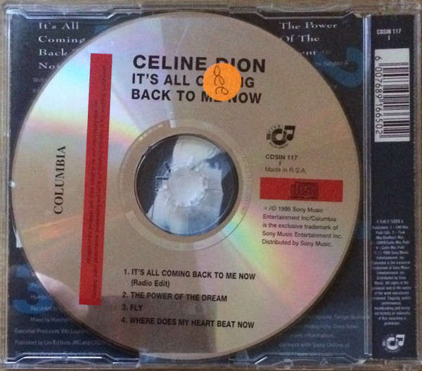 Céline Dion - It's All Coming Back To Me Now (Maxi CD Single)