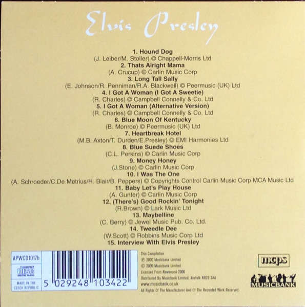 Elvis Presley - Live (CD)
