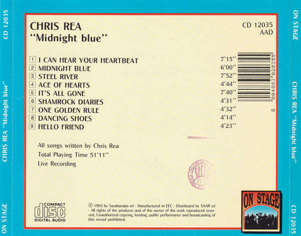 Chris Rea - Midnight Blue (CD)