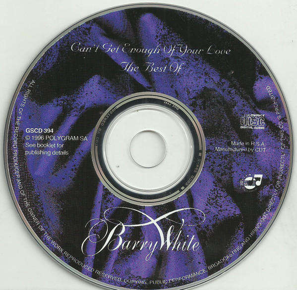 Barry White - Can't Get Enough Of Your Love - The Best Of Barry White (CD)