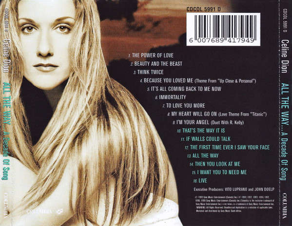 Celine Dion -  All The Way... A Decade Of Song (CD)