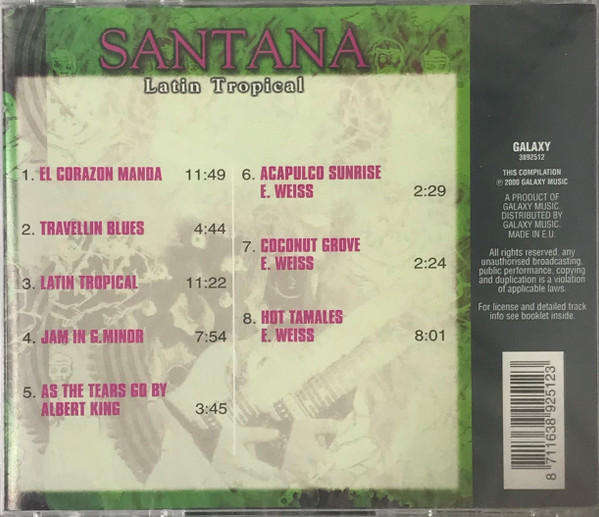 Santana - Latin Tropical (Best Latin Hits) (CD)