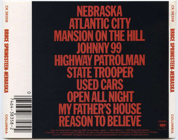 Bruce Springsteen - Nebraska (CD)