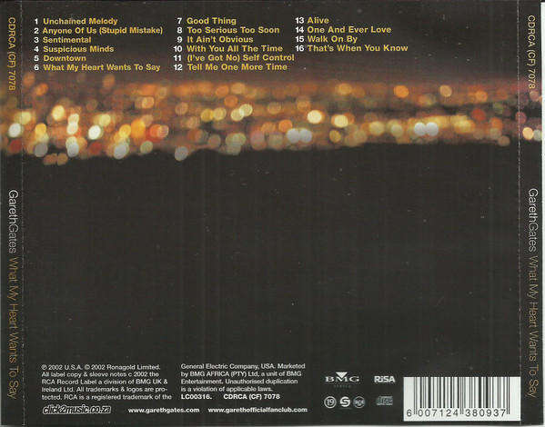 Gareth Gates - What My Heart Wants To Say (CD)