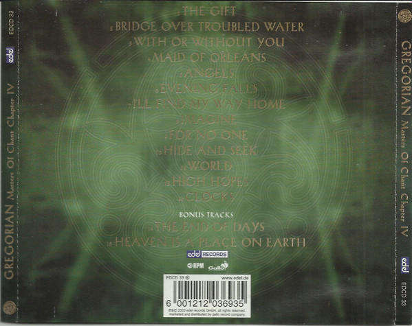 Gregorian - Masters Of Chant Chapter IV (CD)
