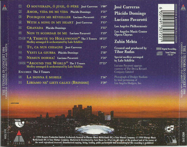 The 3 Tenors In Concert 1994 - (CD)