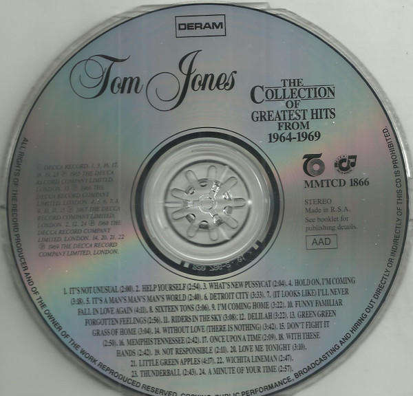 Tom Jones - The Collection Of Greatest Hits From 1964-1969 (CD)