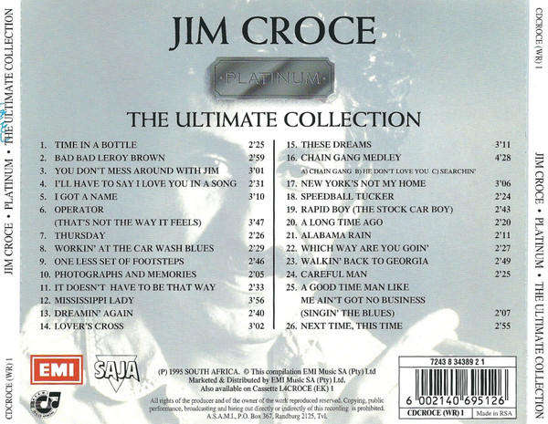 Jim Croce - Platinum - The Ultimate Collection (CD)
