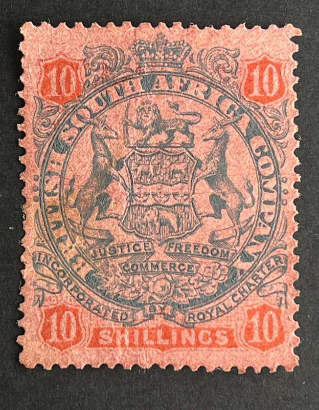BSAC Scarce 1896 Ten Shilling Mint unhinged