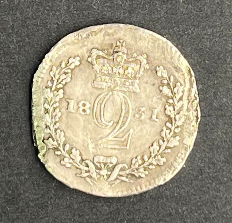 1831 Two pence George IV Silver