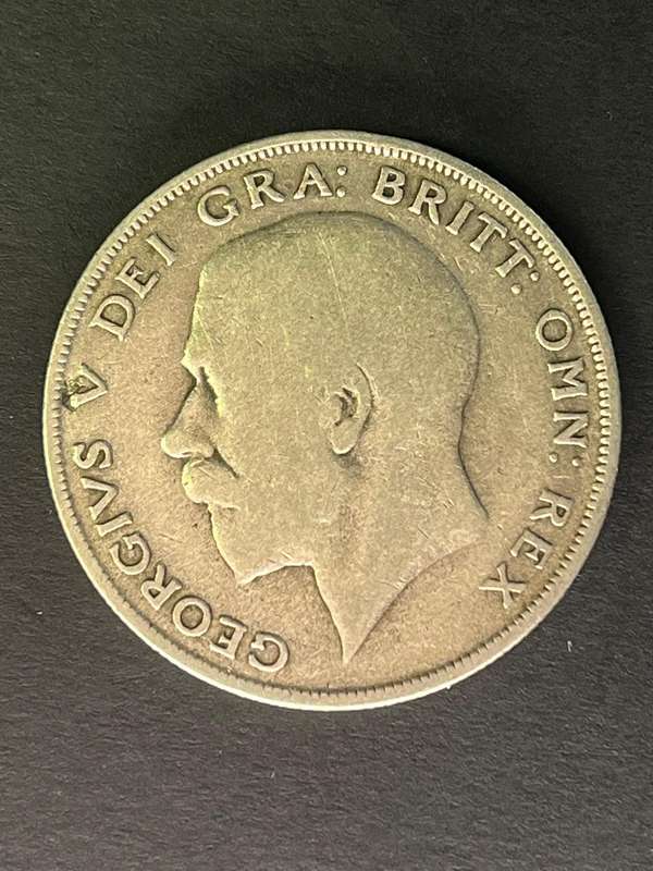 1920 George V Half Crown .500 silver 14.1 gm