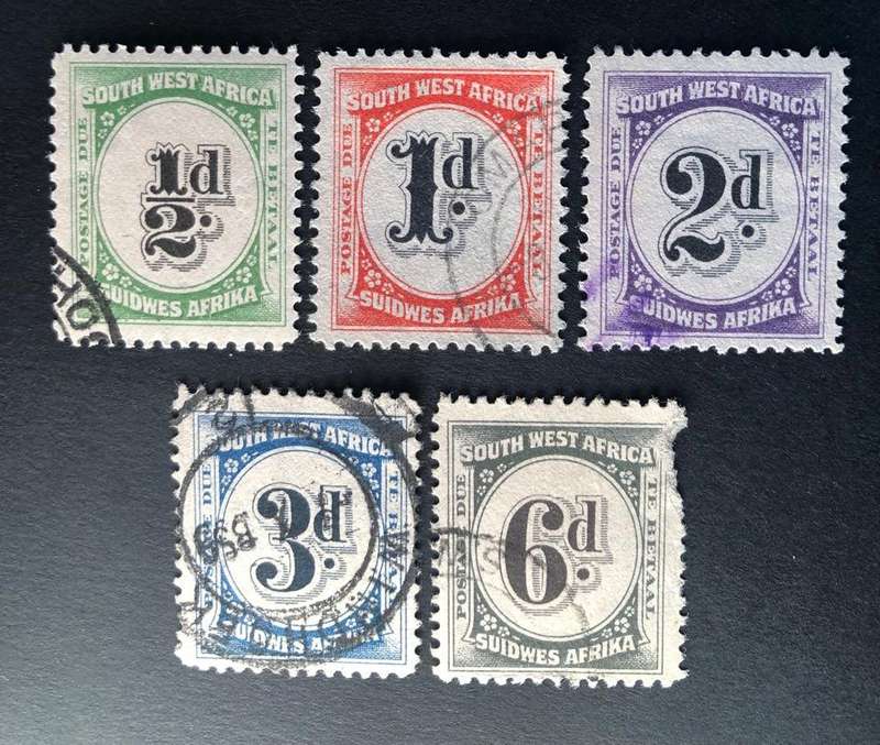 1931 Postage due stamps of SWA