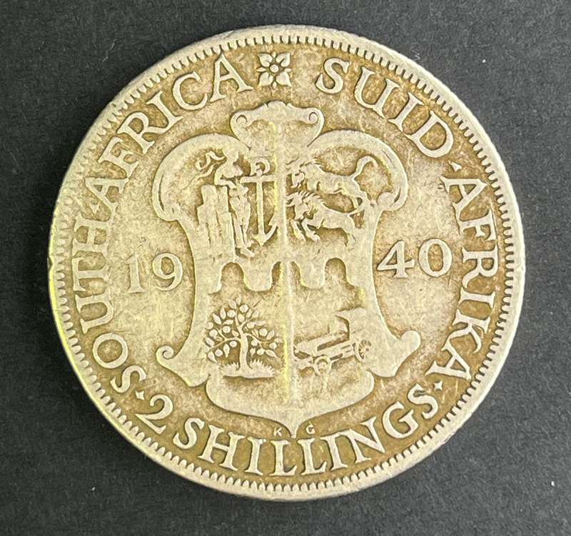 1940 South African 2 shillings