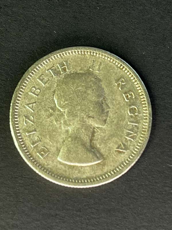 1953 One Shilling silver .500