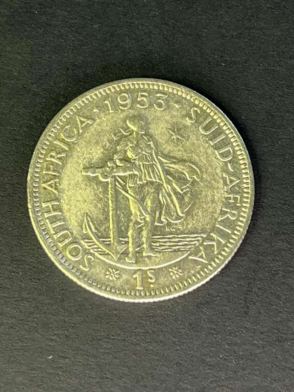 1953 One Shilling silver .500