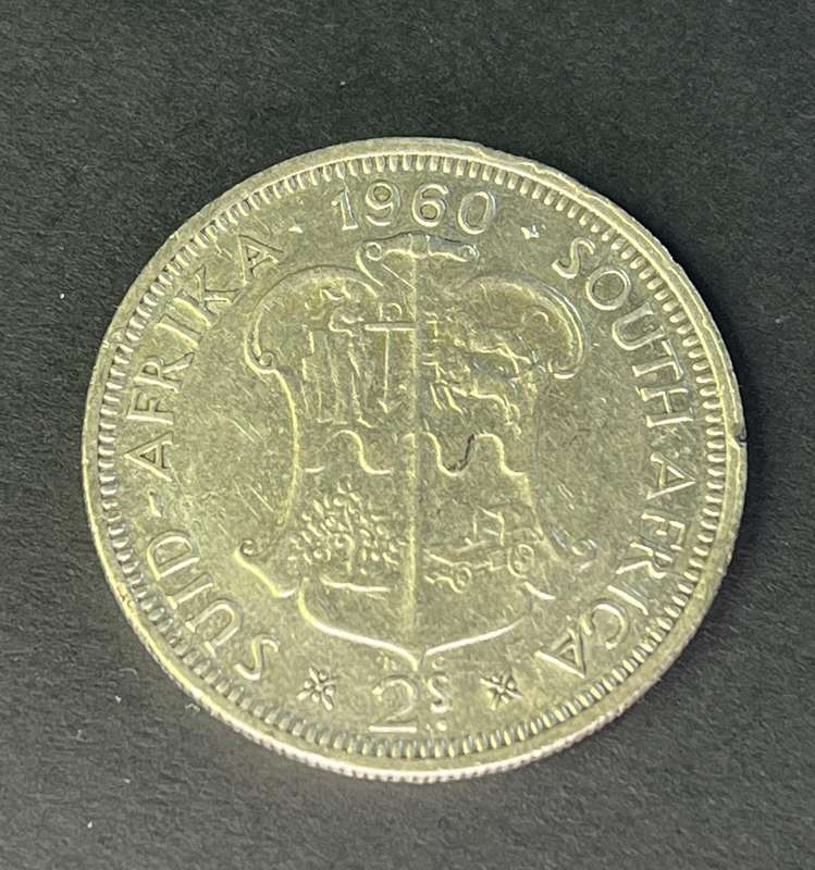 1960 Two Shillings silver .500