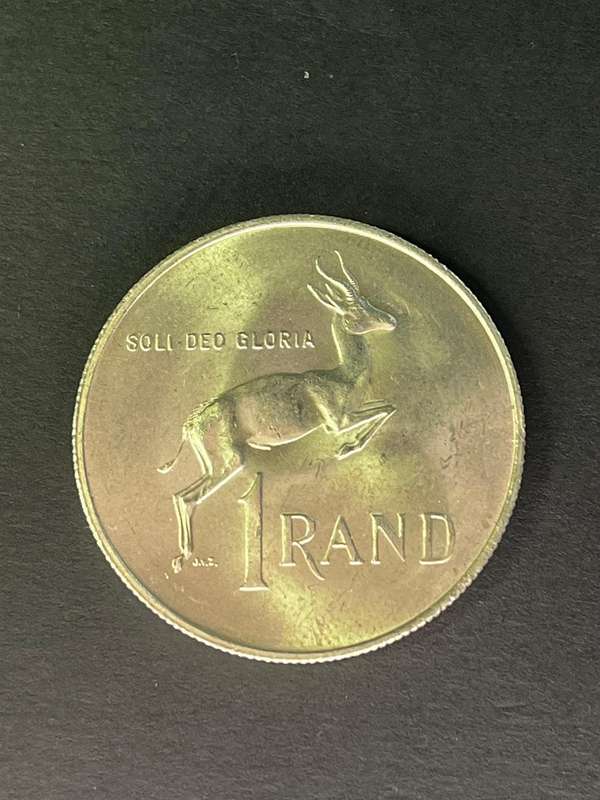 1967 One Rand  Silver H. Verwoerd Afrikaans legend