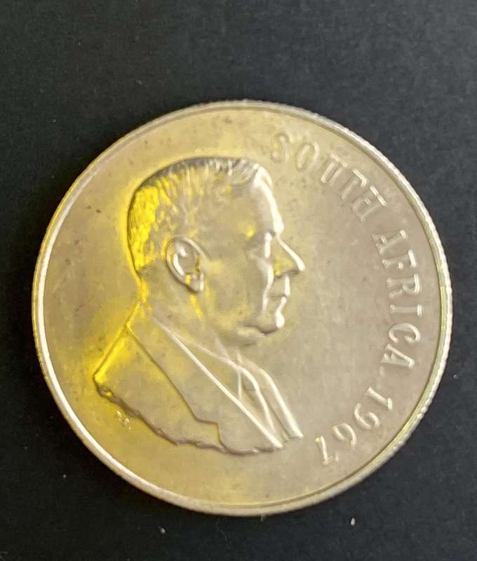 1967 One Rand  Silver H. Verwoerd English legend