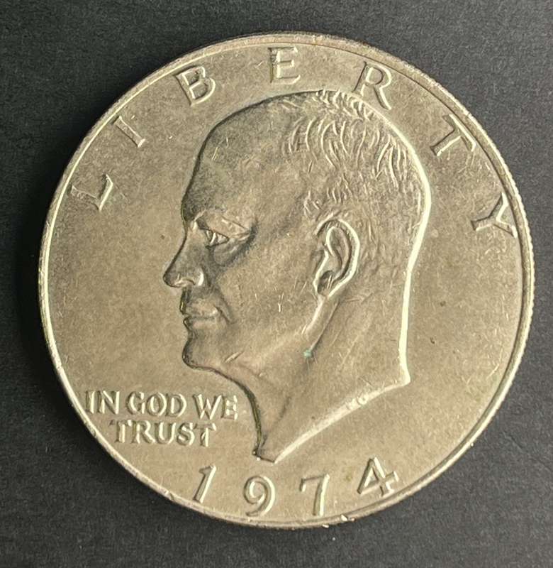 Eisenhower Dollar 1974 copper nickel
