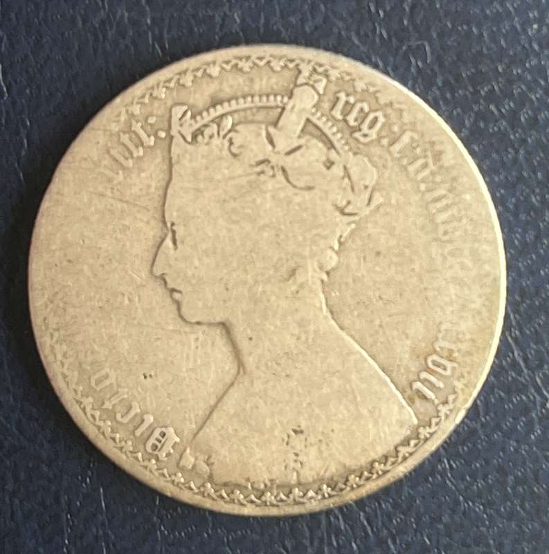 Victoria Florin 1877 .925 silver