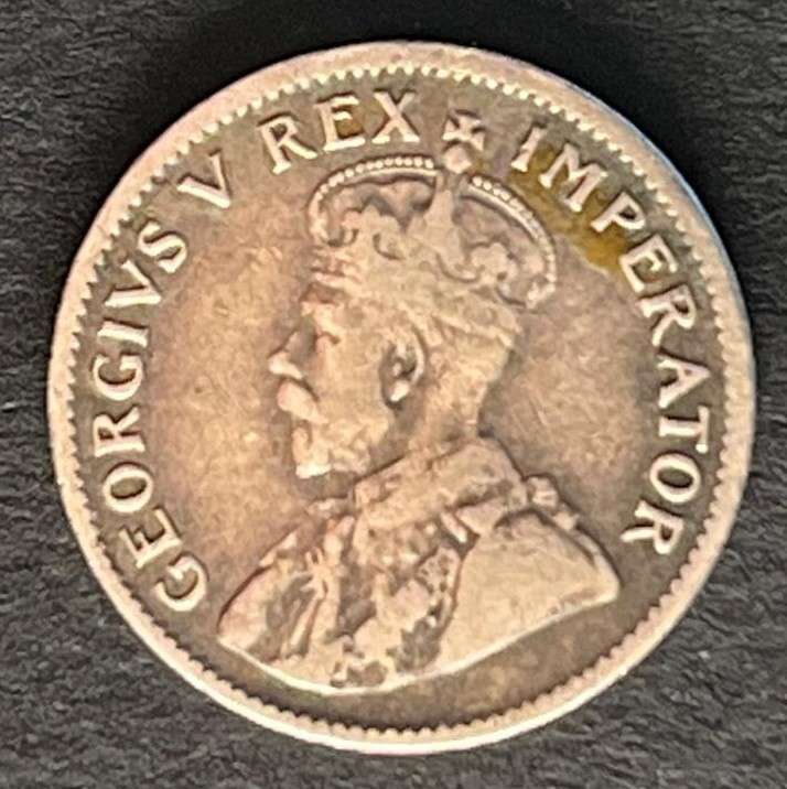 South Africa 3p 1924 .800 silver Mintage 501000