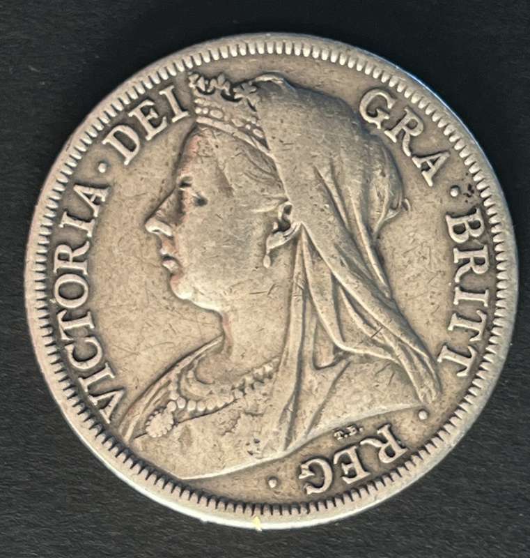 English Half Crown 1900 Silver Victoria