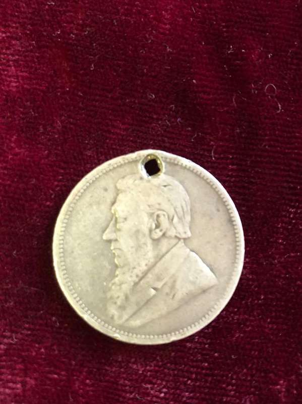 1895 Two Shilling Silver Kruger Coin