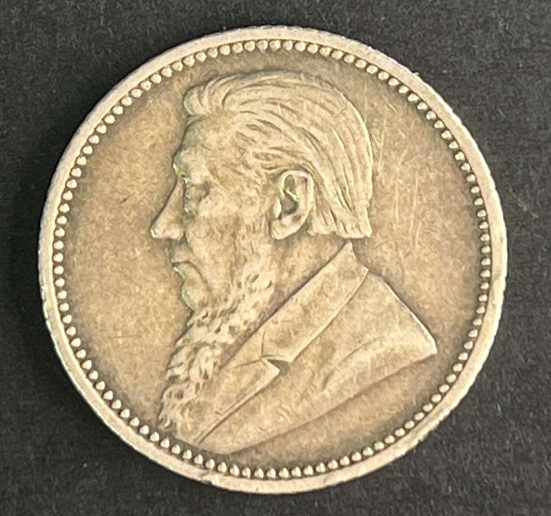 1894 ZAR Sixpence Silver