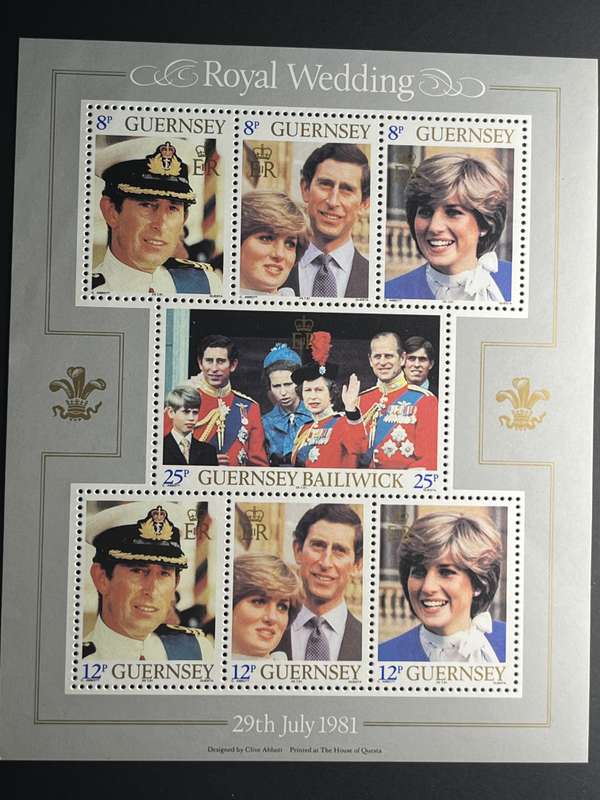 Guernsey 1981 Royal Wedding Mint sheet