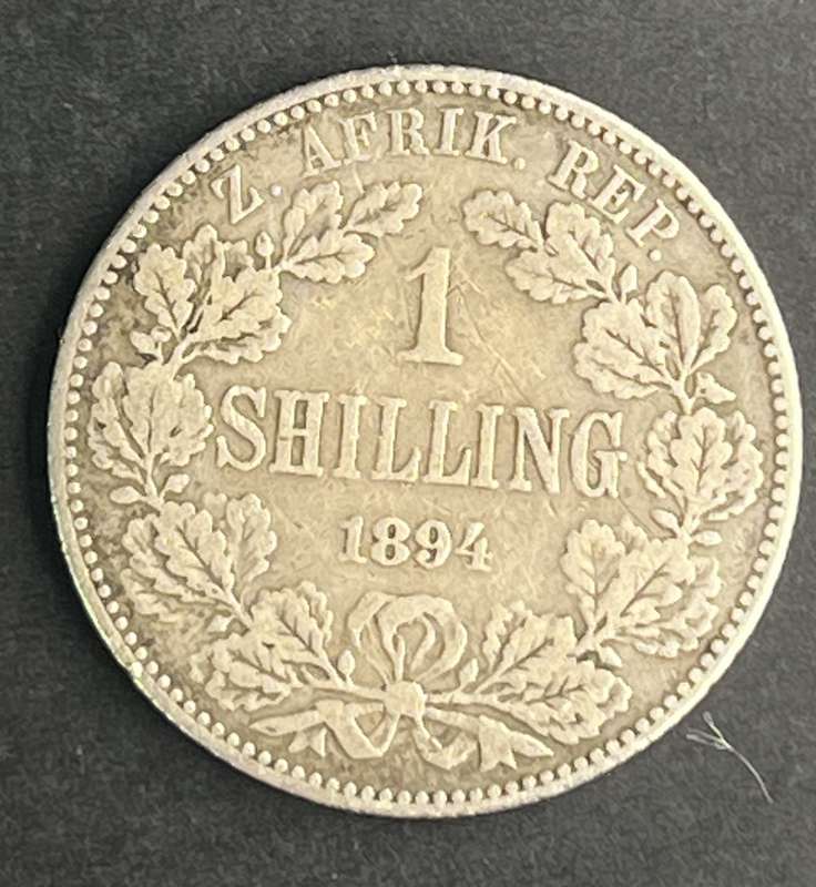 ZAR 1894 One Shilling Silver