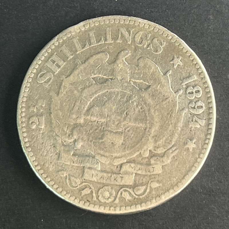 ZAR 1894 Two and a half Shillings Silver