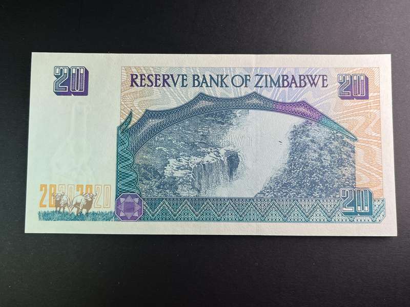 1997 Zimbabwe Twenty Dollars