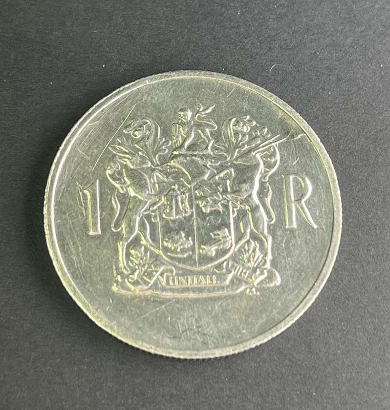1969 One Rand coin silver.800 Dr Donges legend