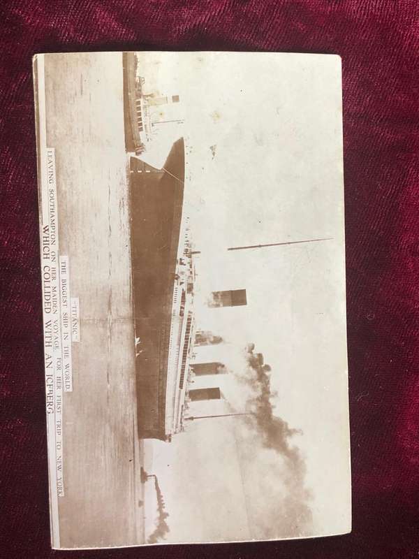 Titanic sailing from Southampton to New York on her maiden voyage