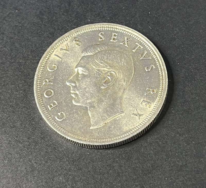 300th anniversary founding of Cape Town. Five shilling .500 silver