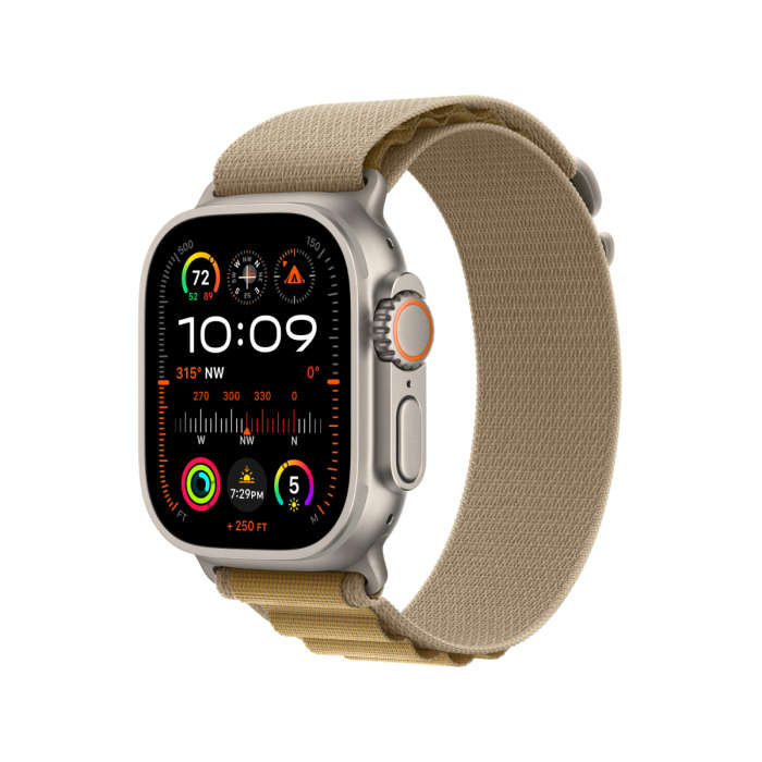 Apple Watch ULTRA 2 LTE  Version 49mm Natural With Tan Alpine Loop