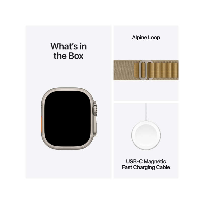 Apple Watch ULTRA 2 LTE  Version 49mm Natural With Tan Alpine Loop
