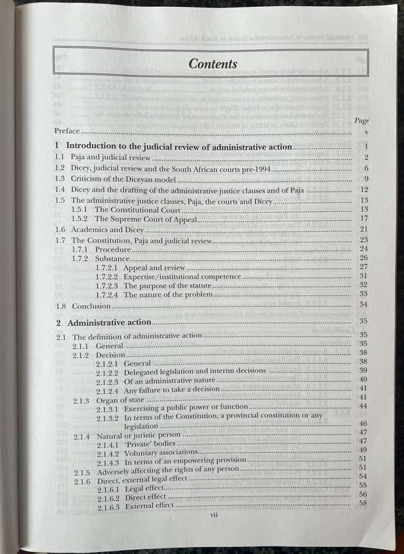 Judicial Review of Administrative Action in South Africa by JR de Ville