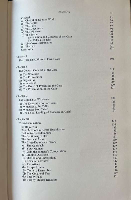 Technique in Litigation by Eric Morris, First Edition