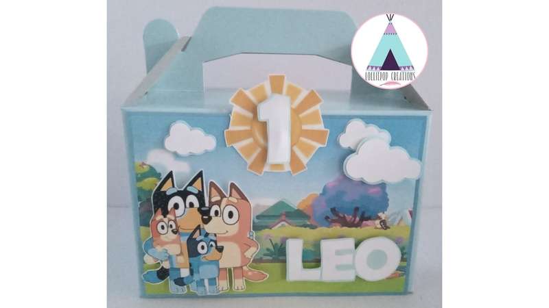 Bluey Themed and personalised party boxes  (10 Boxes)