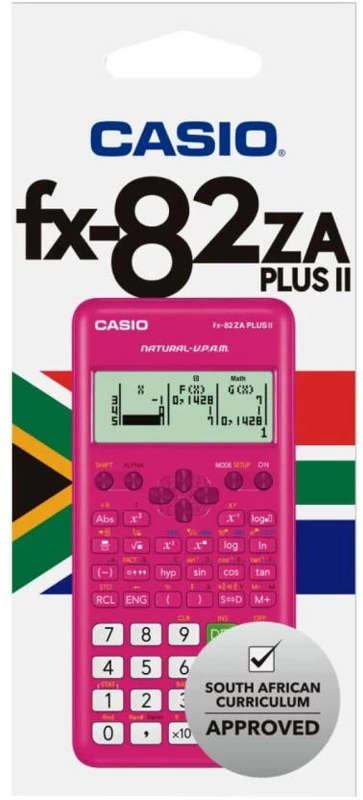 Casio FX-82ZA Plus II Scientific Calculator(Pink)