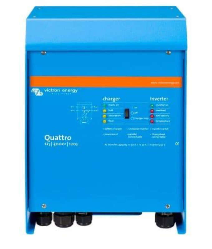 VICTRON QUATTRO 12/3000/120-50/50 230V SINE WAVE CHARGER INVERTER VE.Bus