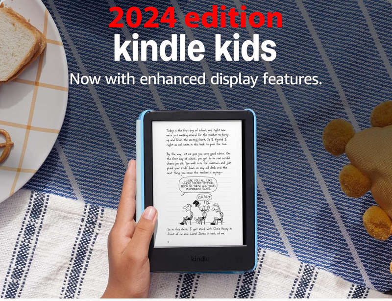 Amazon Kindle 6" 2024 model Kids Bundle (Kindle with Amazon Cover)