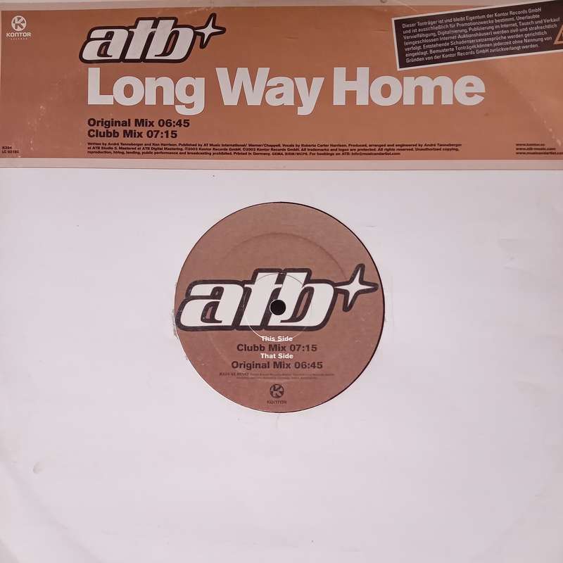 ATB  Long Way Home VG+