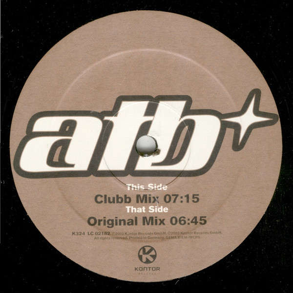 ATB  Long Way Home VG+