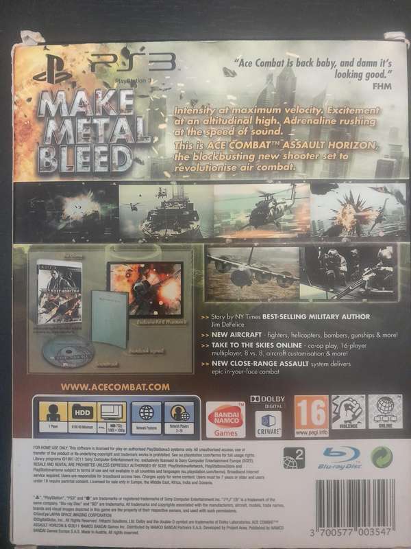 Limited Edition: Ace Combat Assault Horizon