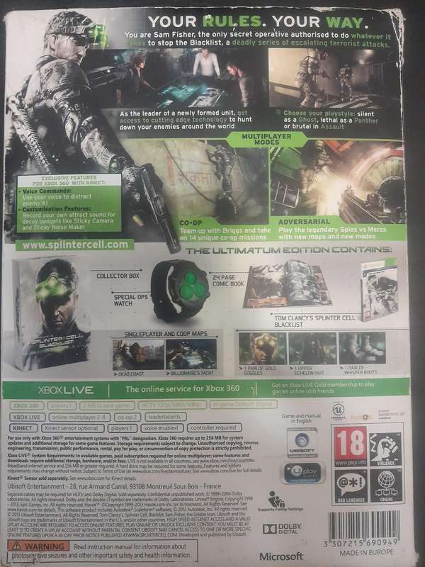 Ultimatum Edition: Splinter Cell Blacklist