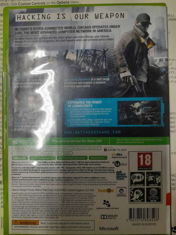 Xbox 360 Watchdogs
